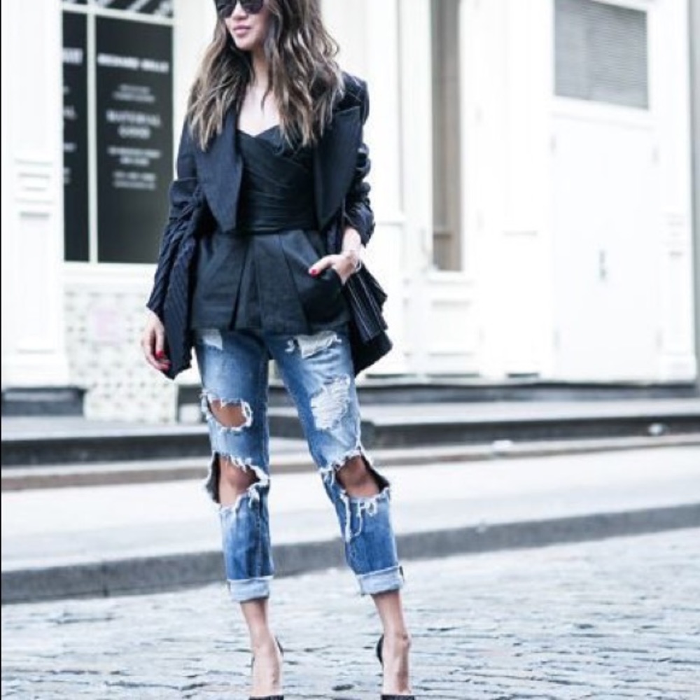 Zara ripped jeans size 2